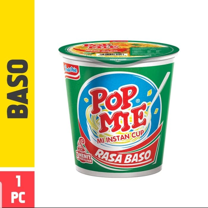 

POP MIE mie instan cup rasa baso 75g