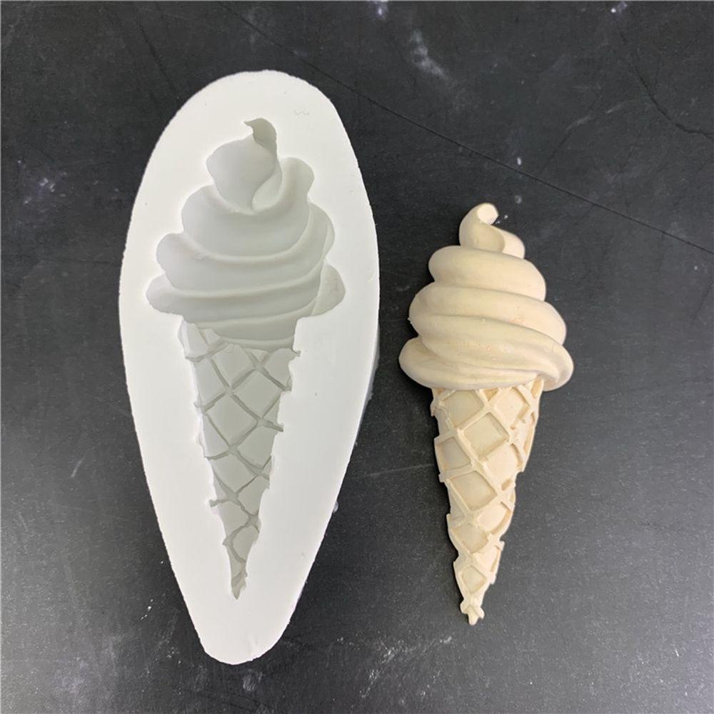 [Elegan] Cetakan Silikon DIY Kue Ulang Tahun Bayi Anak Baking Membuat Es Krim Cone Mold