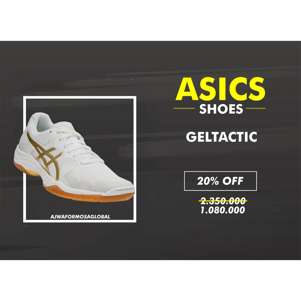 ASICS GEL-TACTIC WHITE GOLD #A013