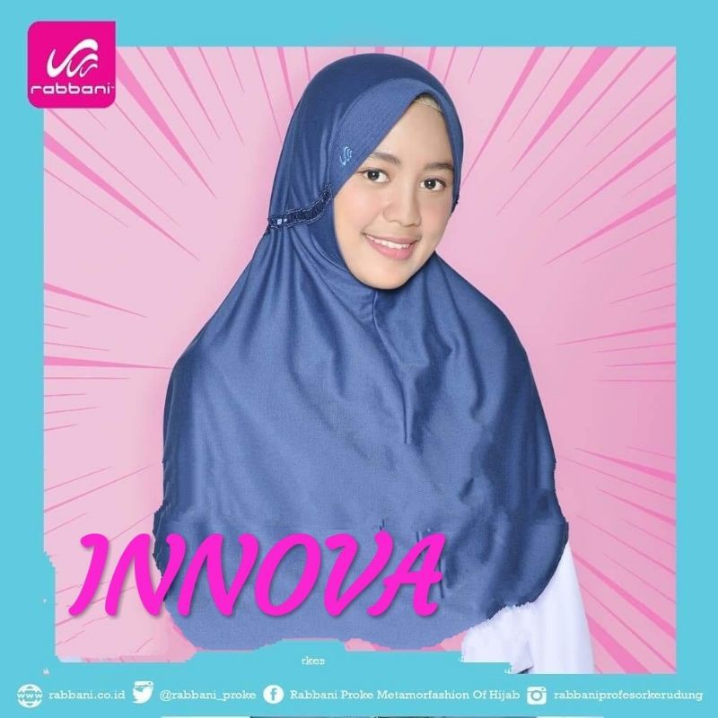 Rabbani-kerudung instan model INNOVA size L XL / kerudung Rabbani asli /jilbab Rabbani