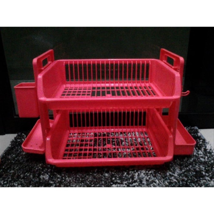 Maspion B R030 Rak Pengering Piring Mangkok Plastik Susun 2