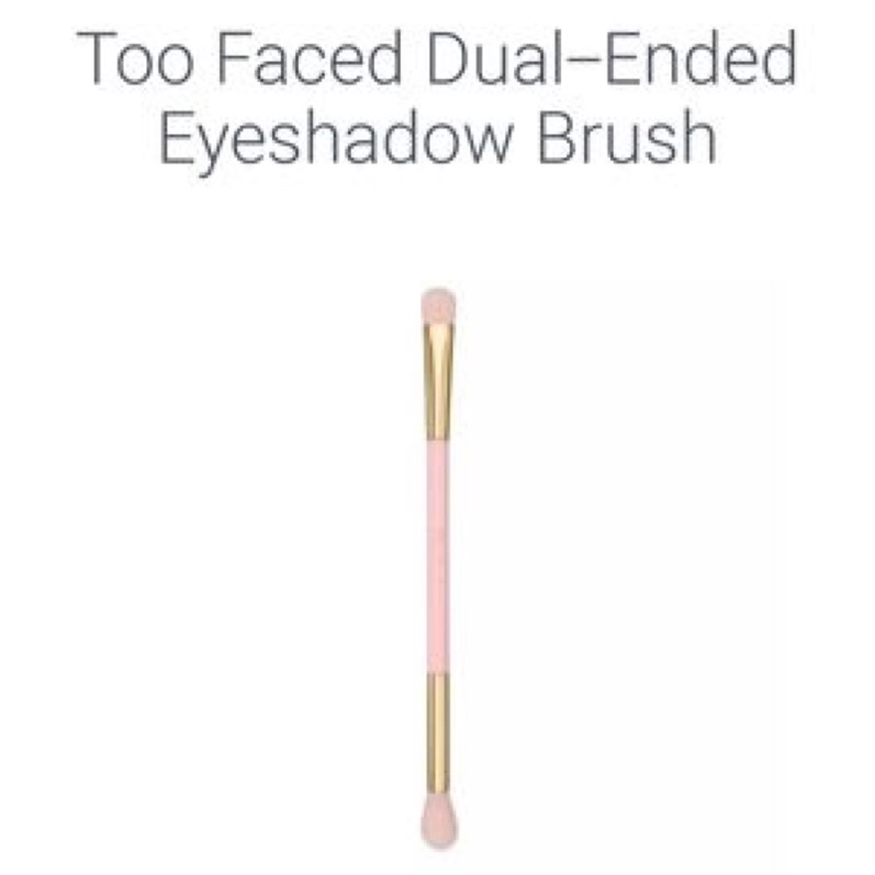 Too Faced Double Ended Eyeshadow Brush - Kuas Eye Shadow