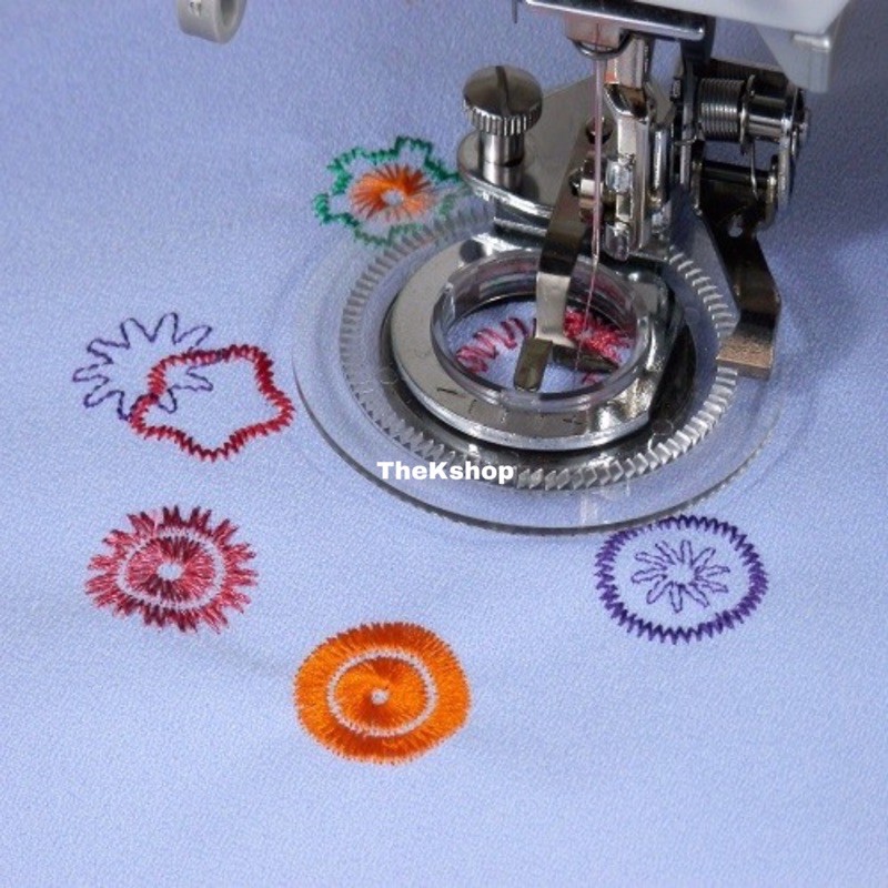 Sepatu Bordir Pola Bunga Mesin Jahit Portable Menjahit Bunga Embroidery Flower Stitch Foot