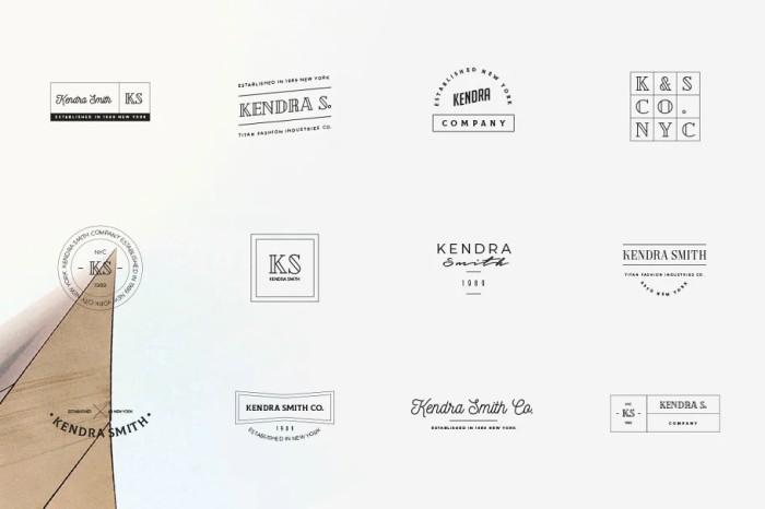 50 Branding Fashion Minimal Logos - Photoshop &amp; Illustrator