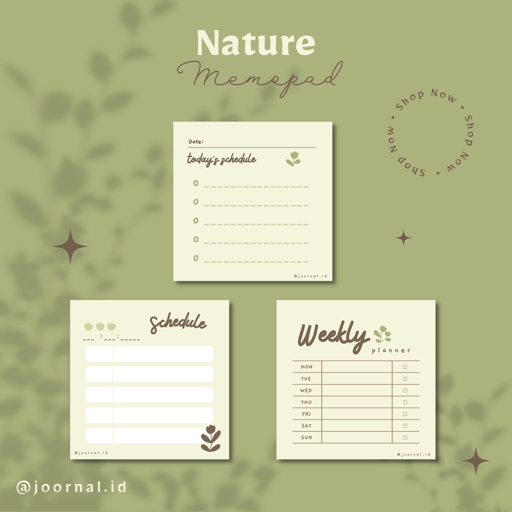 

Memopad Murah || Aesthetic Memopad || Nature color series