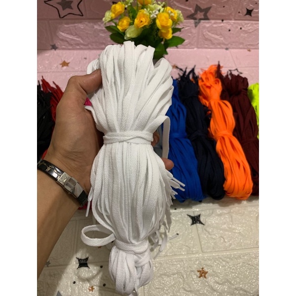 cod 20 pasang tali sepatu gepeng murah/tali sepatu sneakers pria dan wanita/tali sepatu bola/tali sepatu futsal/tali sepatu boots/tali color/tali swuiter/tali sepatu gepeng 1kd/tali sepatu gepeng warna warni/tali gepeng murah 20 pasang cod