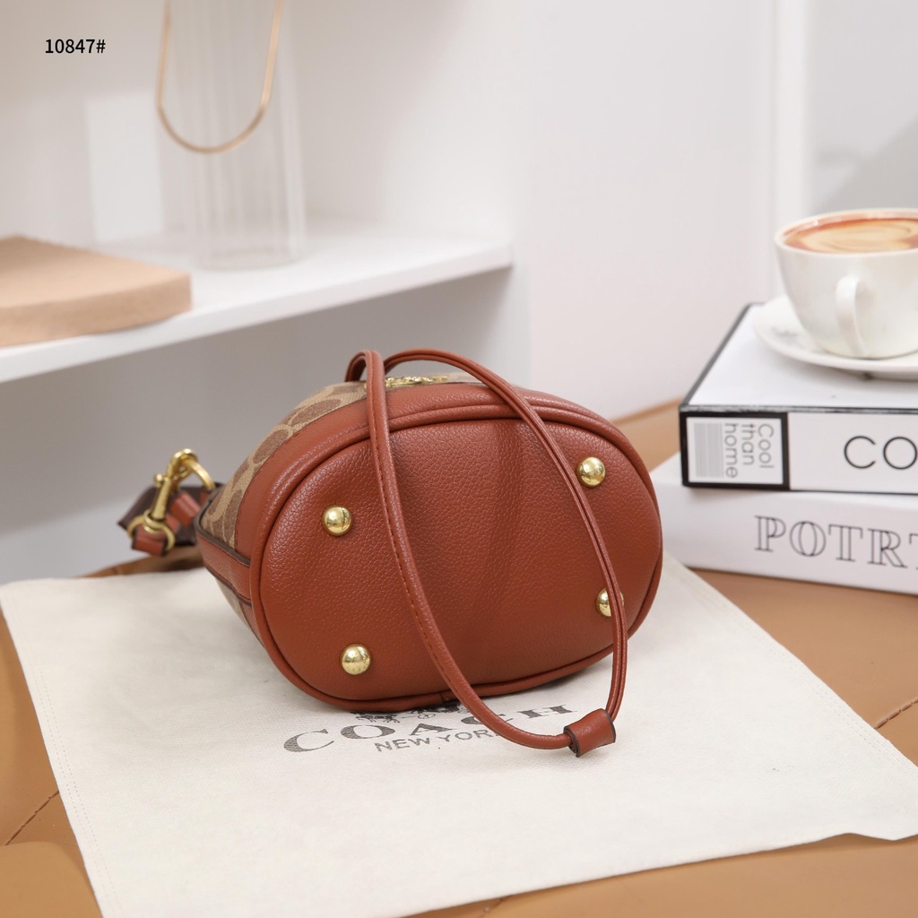 Coa Signature Bucket Shoulder Bag #10847