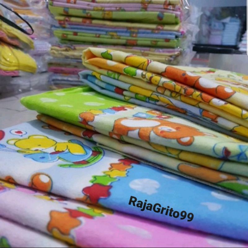 1 pcs kain Bedong bayi jumbo 90 x 90 / Gedong bayi tabur - runstop / kain flannel katun