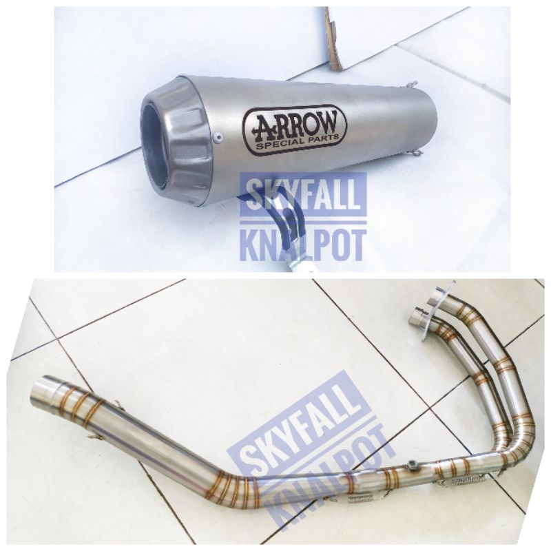 KNALPOT RACING ARROW PRO RACE FULL SYSTEM CBR 250RR NINJA 250 R25 MT 25