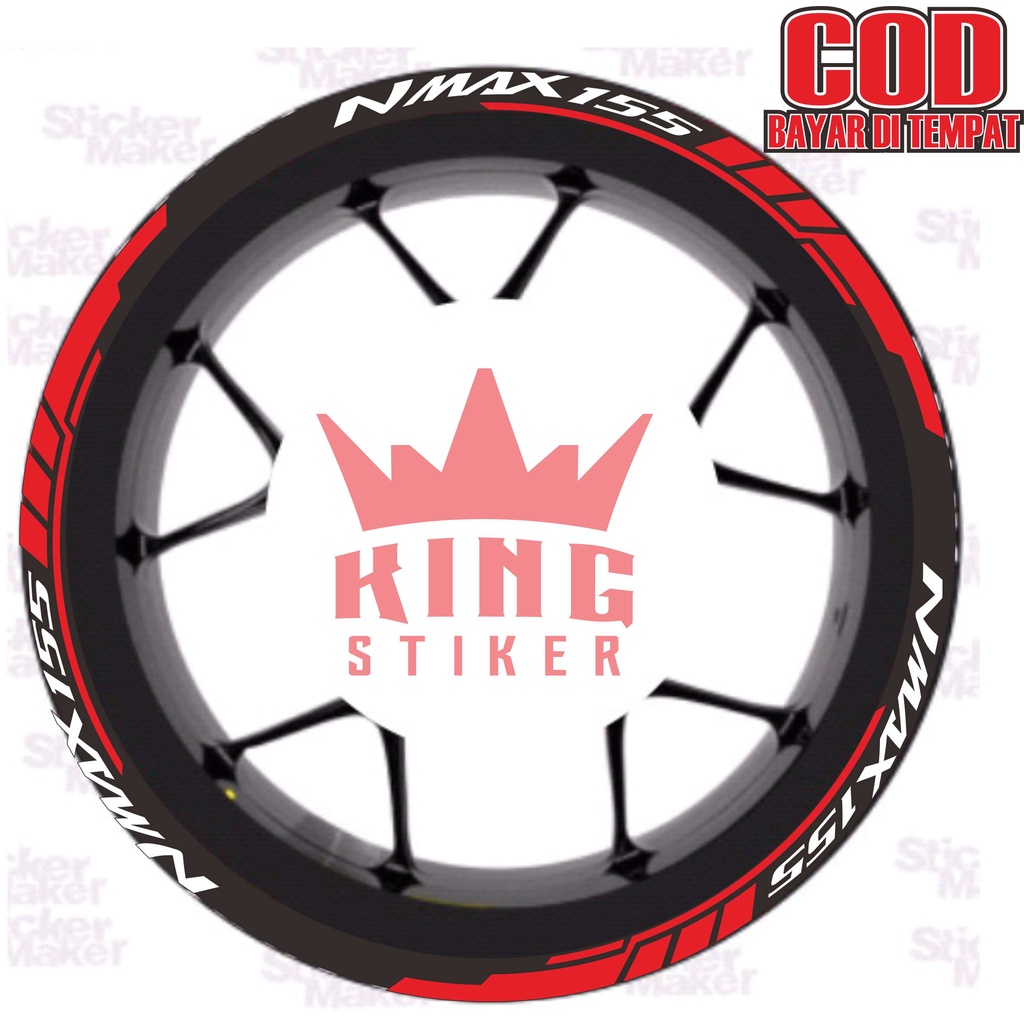 Stiker Motor Variasi Yamaha NMAX 155 Cutting Sticker Lis Pelek Variasi Aksesoris Terbaru