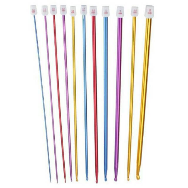 [Satuan] Aluminium Tunisian SPN Knitting Needle/Jarum Rajut