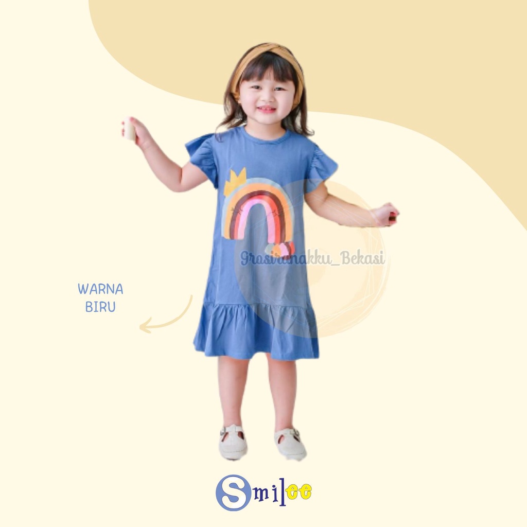 Dress Anak Smilee Nona Mix Motif size 1-5Tahun