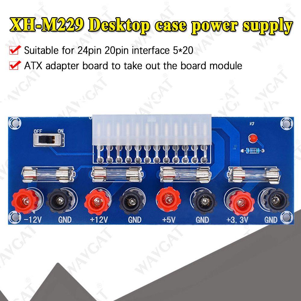 Preva XH-M229 Dengan Switch Desktop PC Chassis Output Terminal Power Adapter