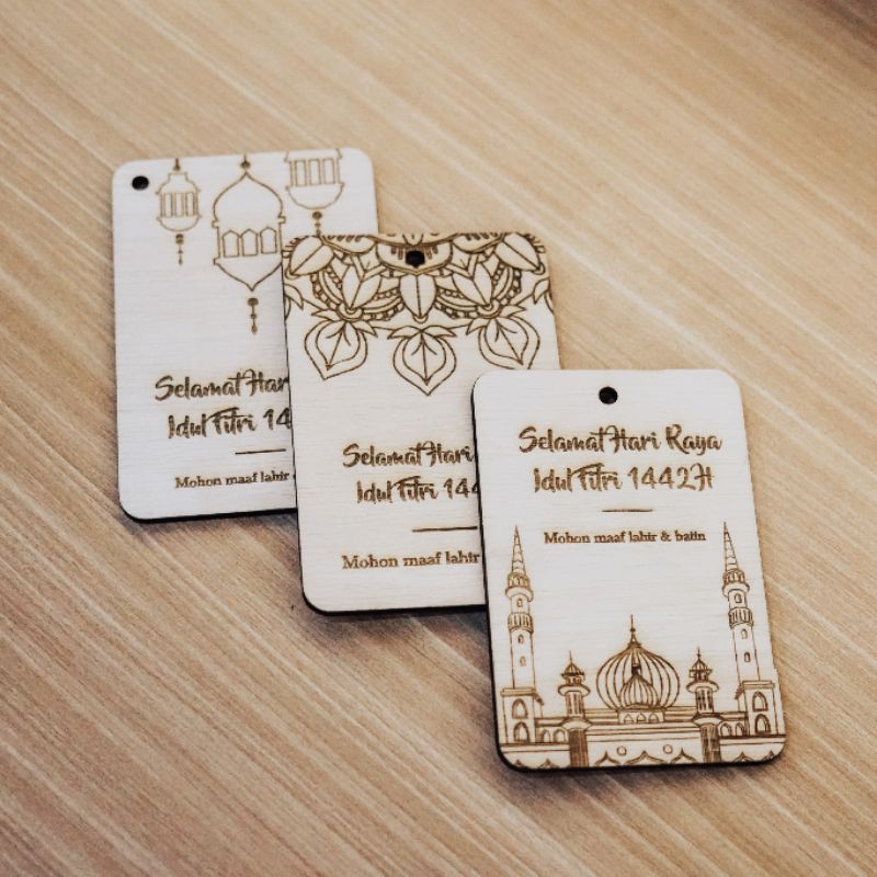 

Kartu Lebaran Unik Bahan Akrilik / Kayu (bisa custom)