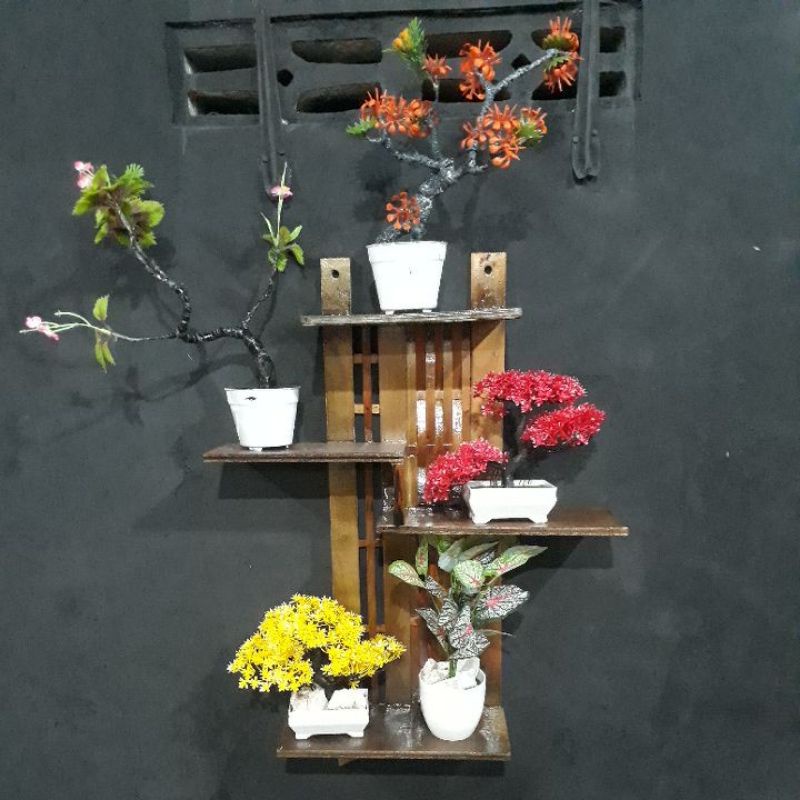 RAK HIASAN BUNGA DINDING GANTUNG