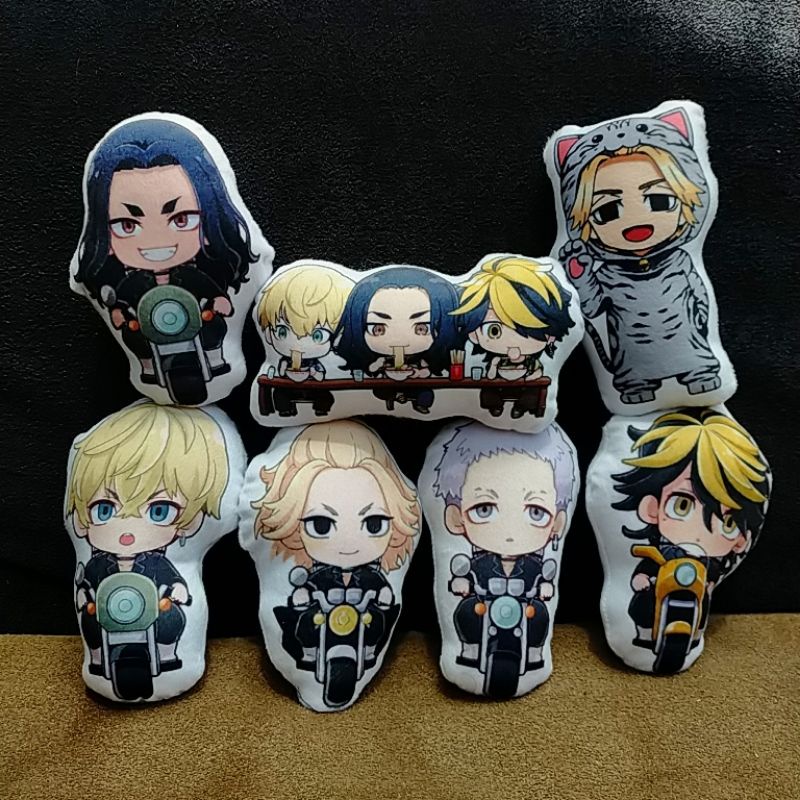 plushie mini boneka mini anime Tokyo revengers tokrev baji mikey chifuyu draken kazutora