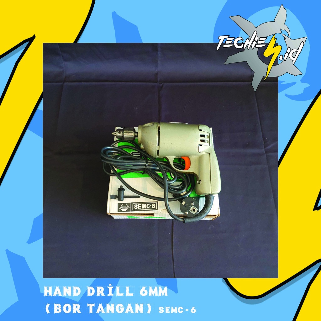 Hand Drill 6mm (Bor Tangan) SEMC-6 Body Metal