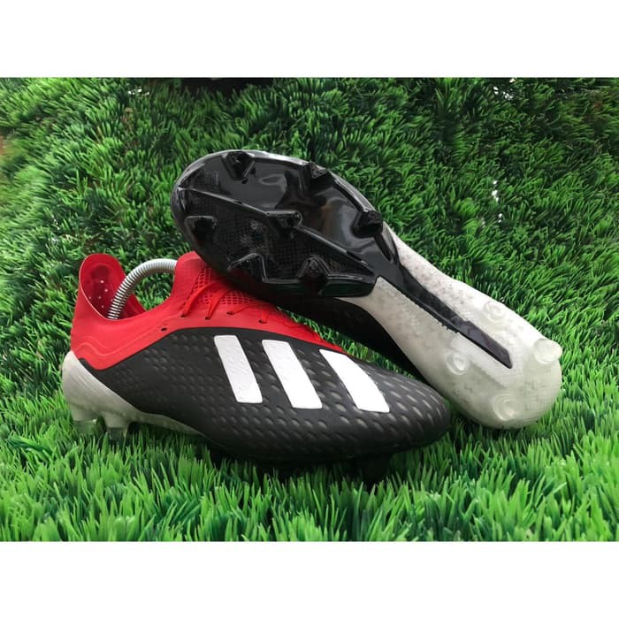 Soccer Adidas X18.1 FG - Core Black Scarlet