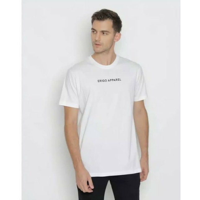 kaos erigo simple / tshirt erigo murah / kaos putih pria