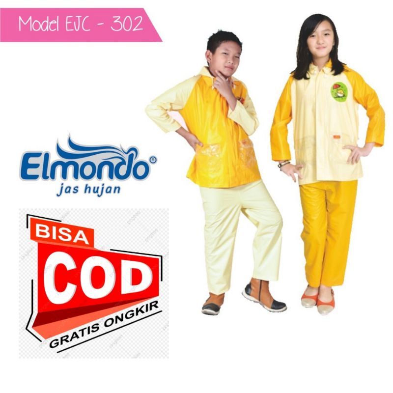 Jas Hujan Anak SD Setelan Baju Celana Elmondo Nouvo 302