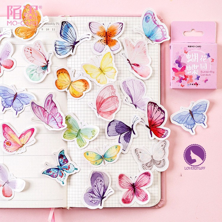 

STICKER DECO DESAIN BUTTERFLY KUPU KUPU STICKER SCRAPBOOK DIARY JOURNAL BUJO LOVERSTUFF