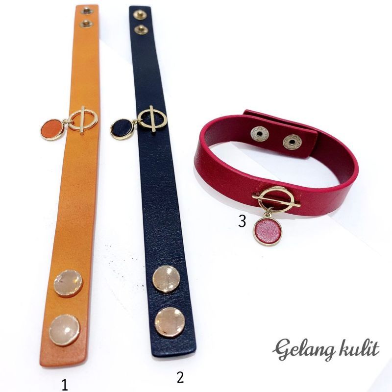 Gelang kulit branded band Premium Quality Anti karat Gelang tangan kulit import /gelang Tangan Wanita branded Band bahan kulit G21