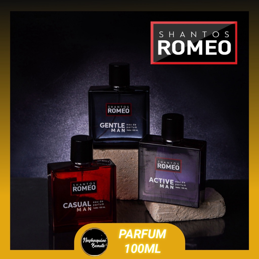 SHANTOS ROMEO Parfum Pria 100ml - Fragrance Eau De Parfume - Parfum Wangi Tahan Lama