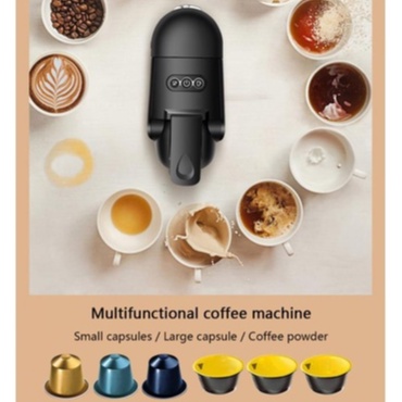 Capsule Coffee Maker 3 in1 bisa kopi bubuk bisa kopi kapsul Ideal untuk Cafe profesional Mesin Kopi 3in1 Capsule Espresso for Nespresso Dolce Espresso Espresso Machine, Pump Pressure Coffee Capsule, Coffee Powder, Dual-Use Coffee Maker Dolce Gusto