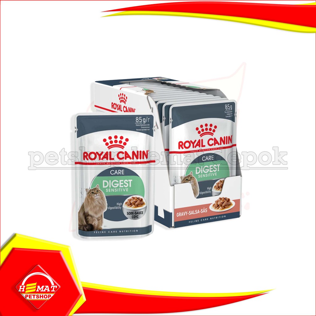 Royal Canin Digest Sensitive Care 85 Gram Makanan Kucing Wet Food Digestive 85gr