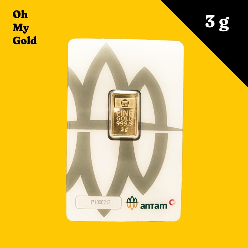 LM EMAS ANTAM 3 GRAM. EMAS ANTAM TERBARU. CERTIEYE