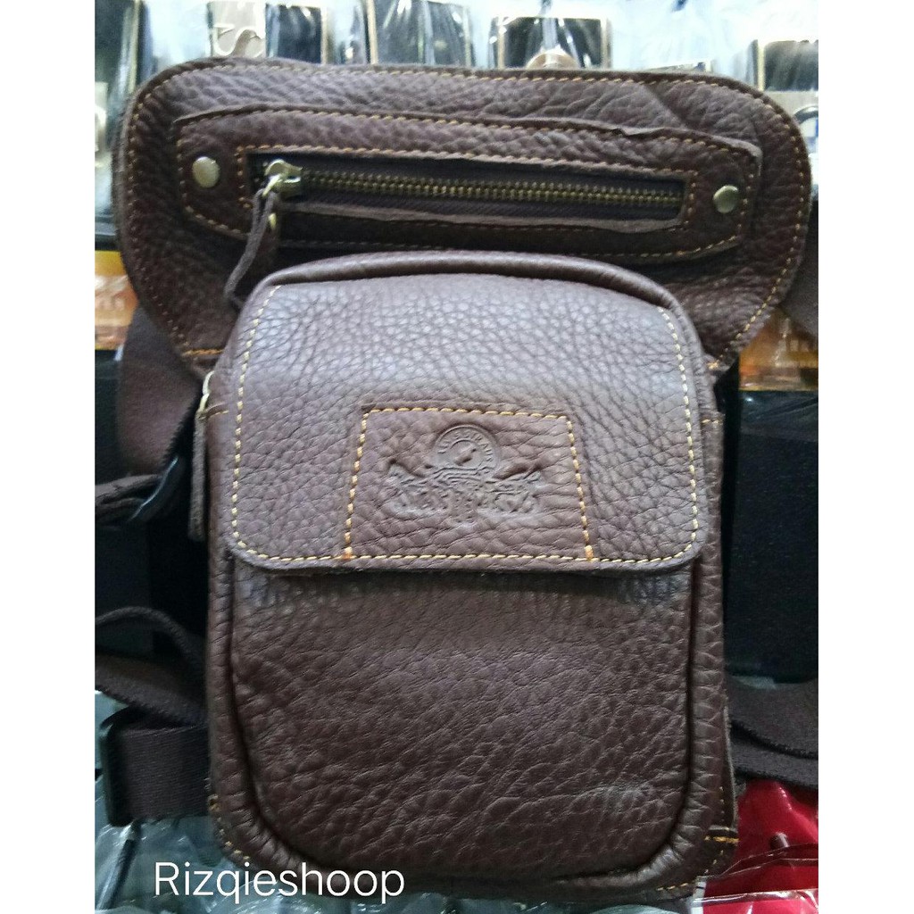 Paling Murah Tas Paha Kulit Asli