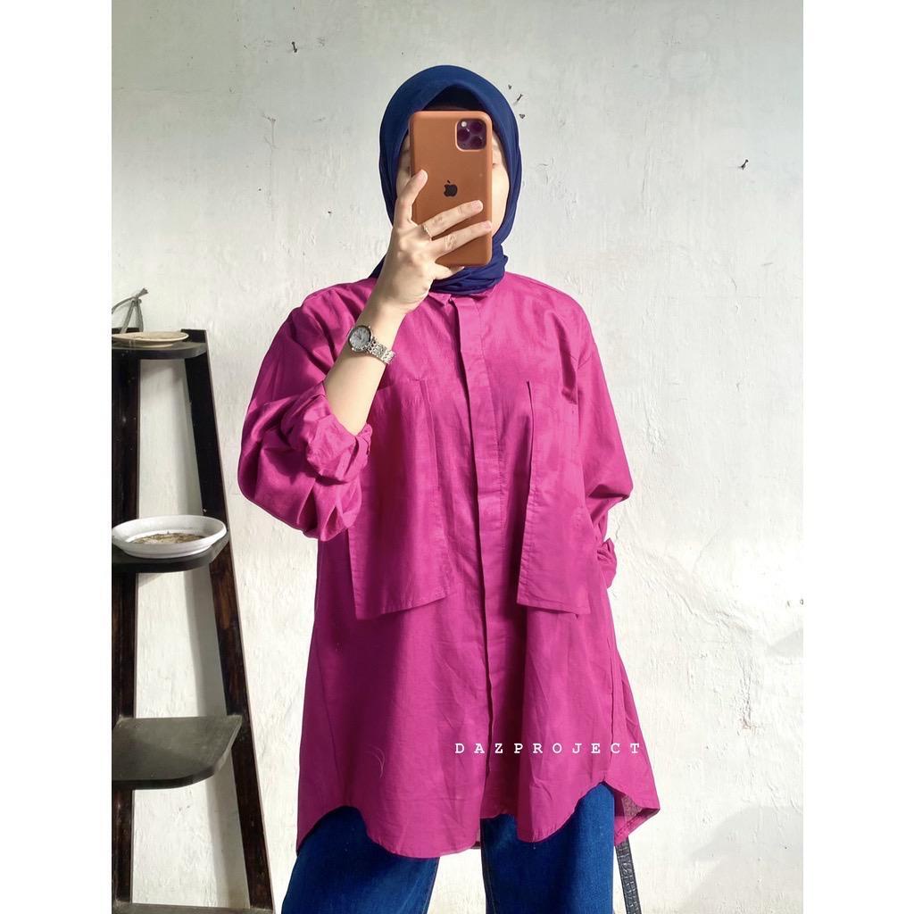 WOW-Seena Kemeja Poplin Oversize Wanita