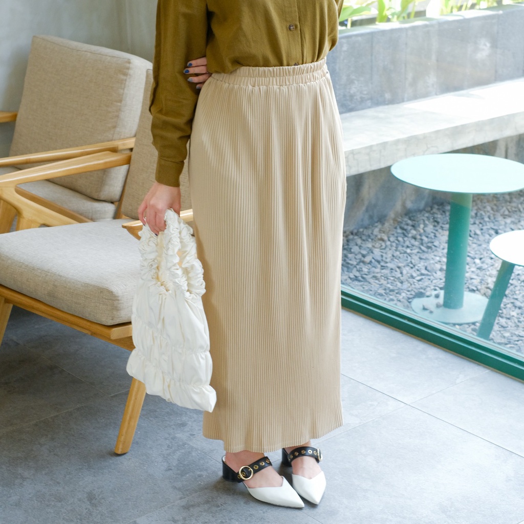 Ney Plisket Skirt | Rok Span Rok Plisket Lidi [YEPPUOUTFIT]