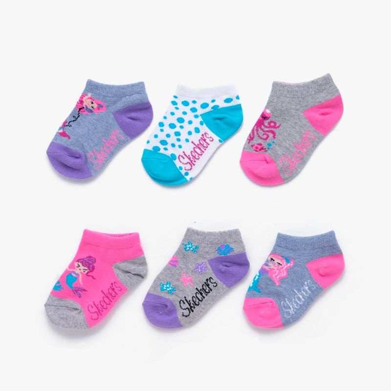 Skechers Socks (6 pairs) / kaos kaki bayi