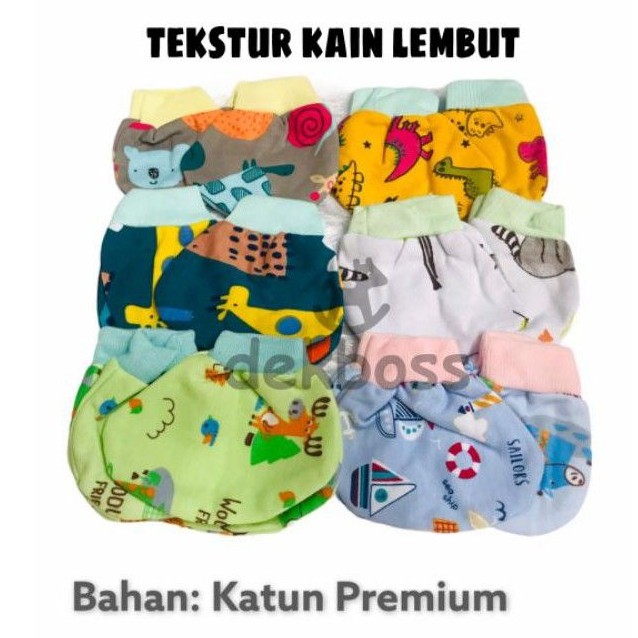 Sarung tangan kaki bayi set newborn stk sartaki bayi set murah baby mittens bahan katun premium