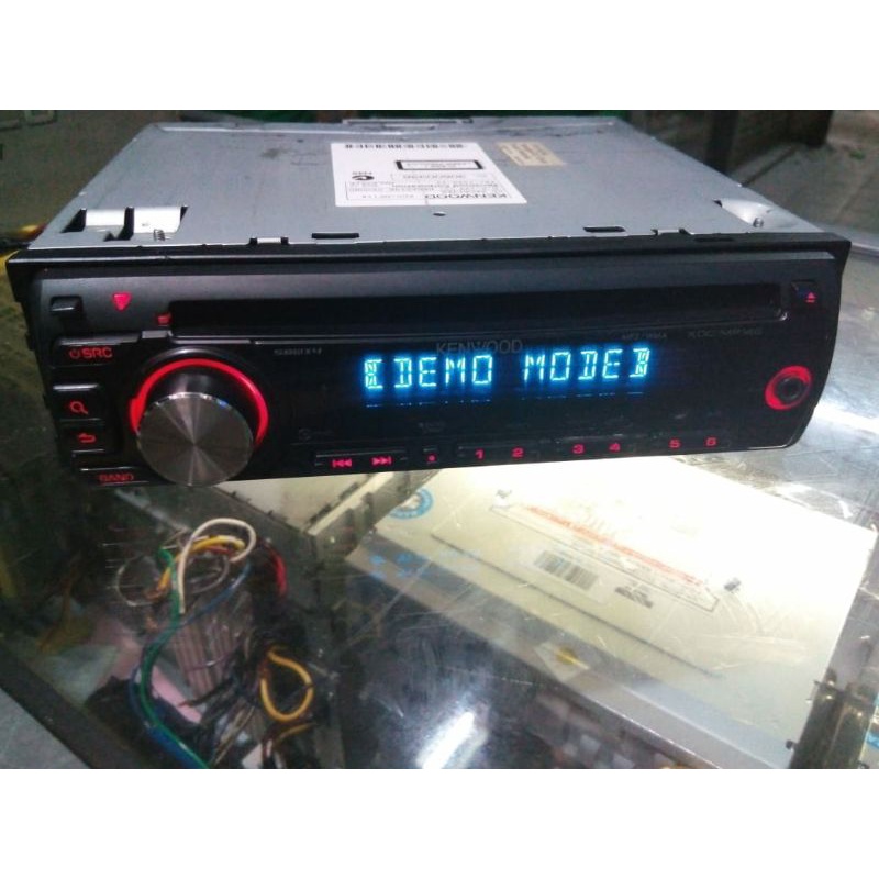 singledin Kenwood CD MP3 Aux radio ma fm headunit audio mobil