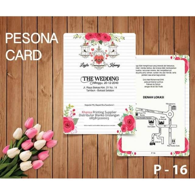 Blangko Kartu Undangan Pernikahan Pesona 16 Harga Termurah Gratis File Setting Isi 100