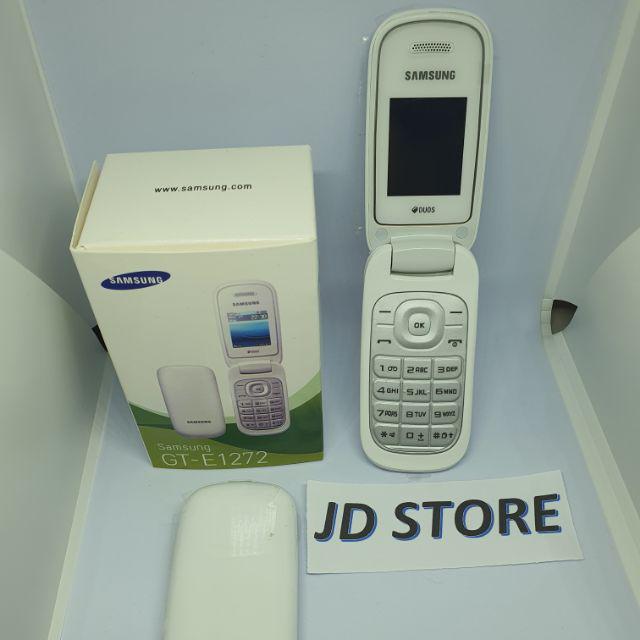 Hp samsung E1272  lipat caramel dual sim garansi distributor-GT-E1272 (PUTIH)