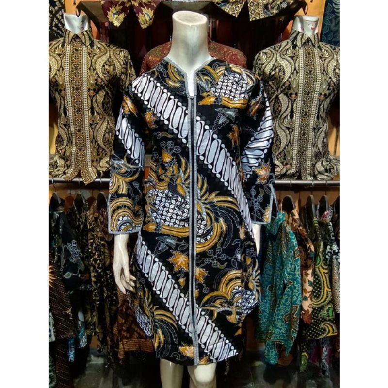 Jual Tunik Batik Wanita Dress Baju Batik Cewek Modern Baju Batik Kerja ...