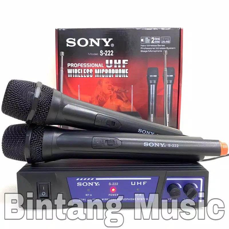 Mic Wireless SONY S-222 Microphone Wireless SONY S-222 freq UHF