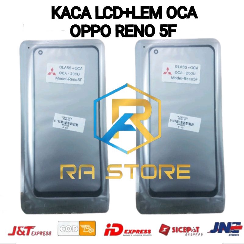 Kaca Lcd + Lem Oca Oppo A74 4G | A94 | F19 PRO | Realme 8 | 8 PRO | X7 | V15 | RENO 5F Kaca Depan