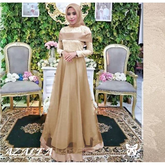 ELDE 5 - SALE New Azalea jaquard maxi pesta atas bahan jaquard.embosh mewah bawah maxmara dilapis tile