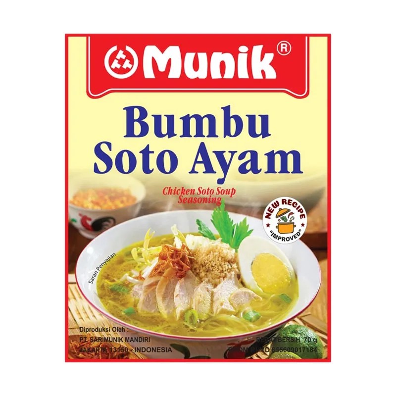 

Munik bumbu soto ayam 70gr box