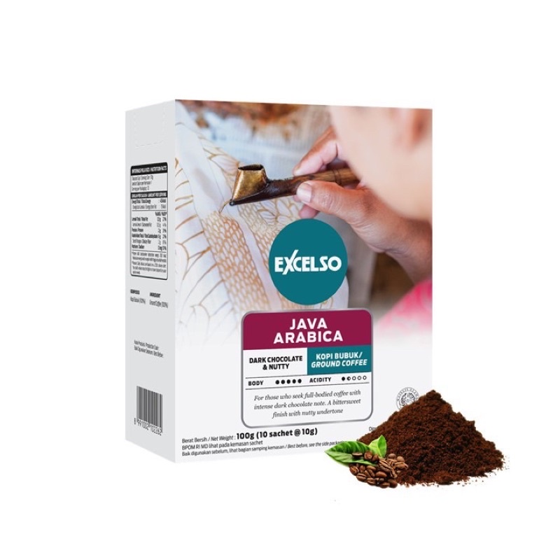 

EXCELSO JAVA ARABICA FOLDING BOX ( 10 x 10 GR )