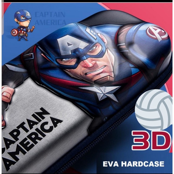 

Cantik Tempat Pensil 3D Eva Hardcase Karakter Hero Disney Marvel Original Terbatas