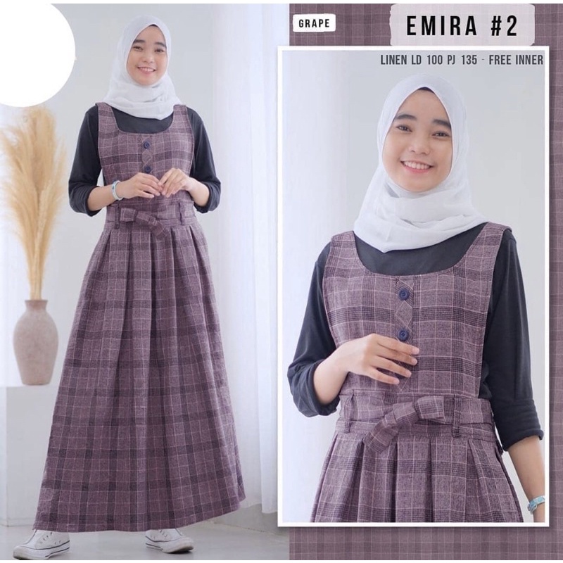 NEW EMIRA OVERALL / OVERALL TERBARU MURAH / OVERALL KOTAK KEKINIAN