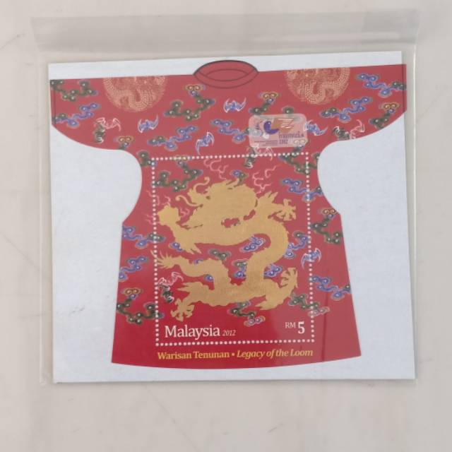 

Perangko Malaysia baju batik Gold