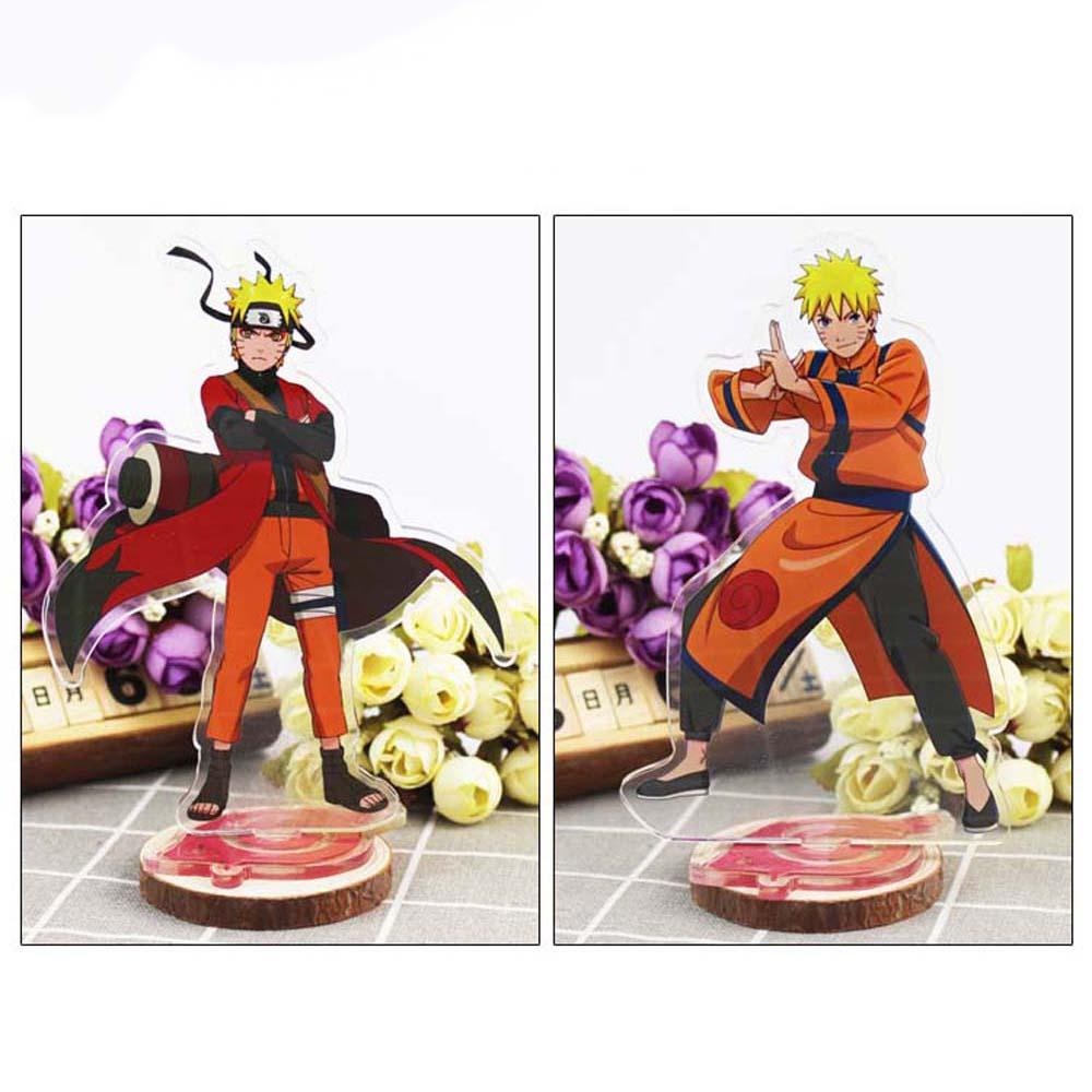 Lanfy Naruto Model Mainan Itachi Gaara Uzumaki Action Figure Sakura Kakashi Anime Jepang Desktop Standing Kartu