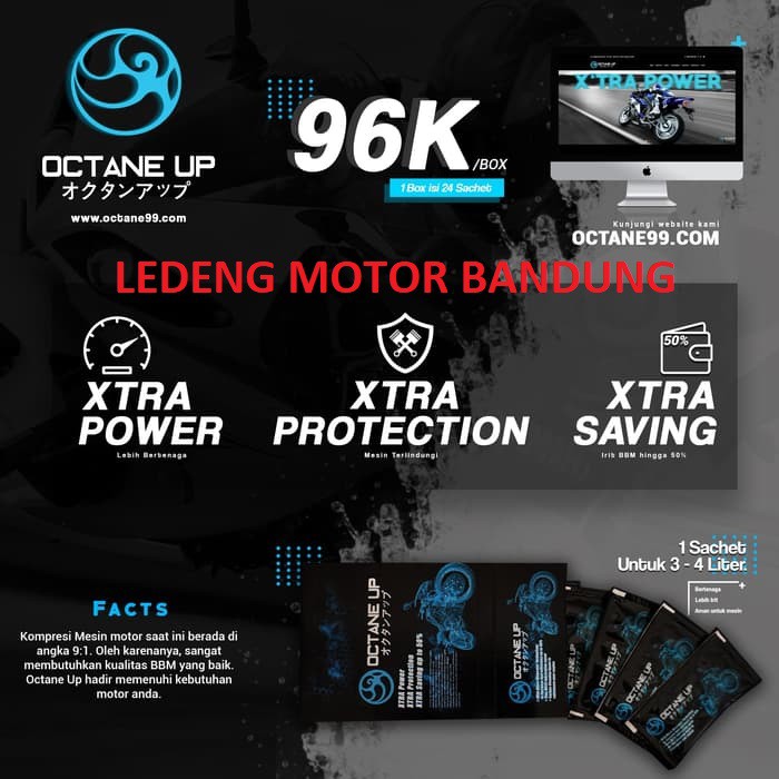 Sachet Octane Up Campur Bensin Pengemat BBM Mesin Motor Awet Bertenaga Booster