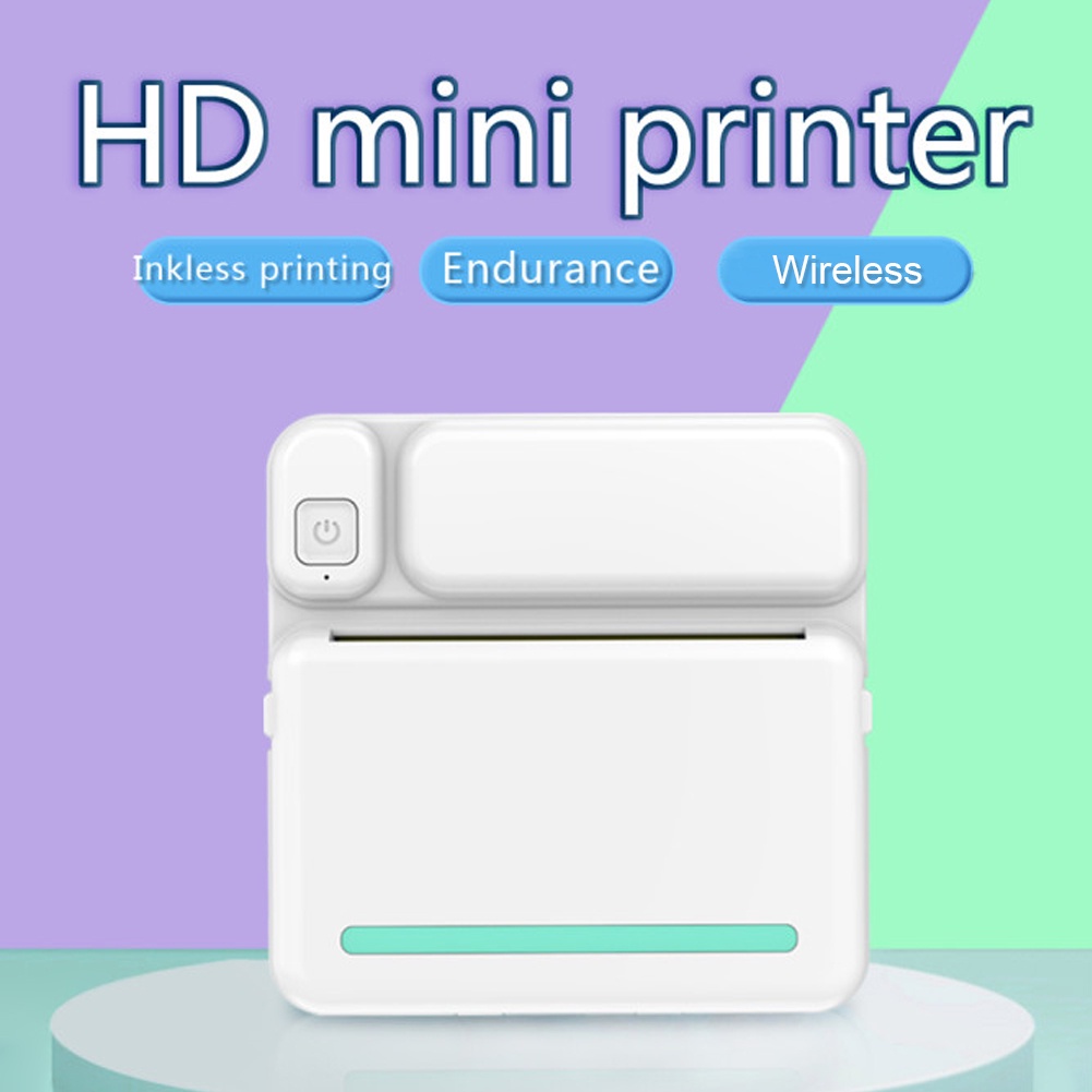 Mini Portable Thermal Printer Pocket Printer Wireless Bluetooth Android IOS Phone Picture Printer